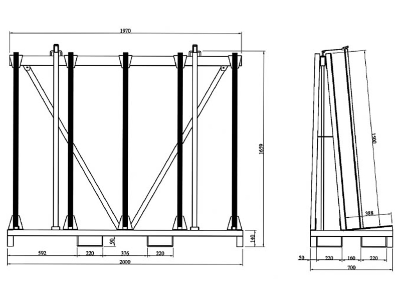 Single Side Transport Rack SSTR2000