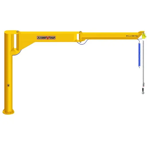 Csuklós oszlopra szerelt forgódaru